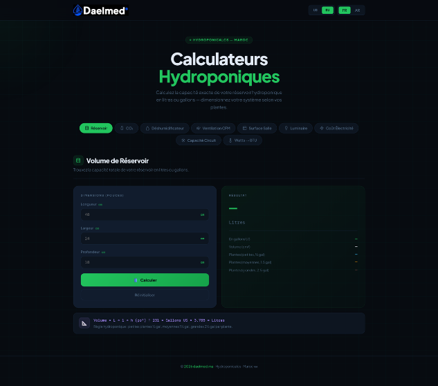 Build Your Industrial Smart Greenhouse with Hydroponicalcs by DAELMED®